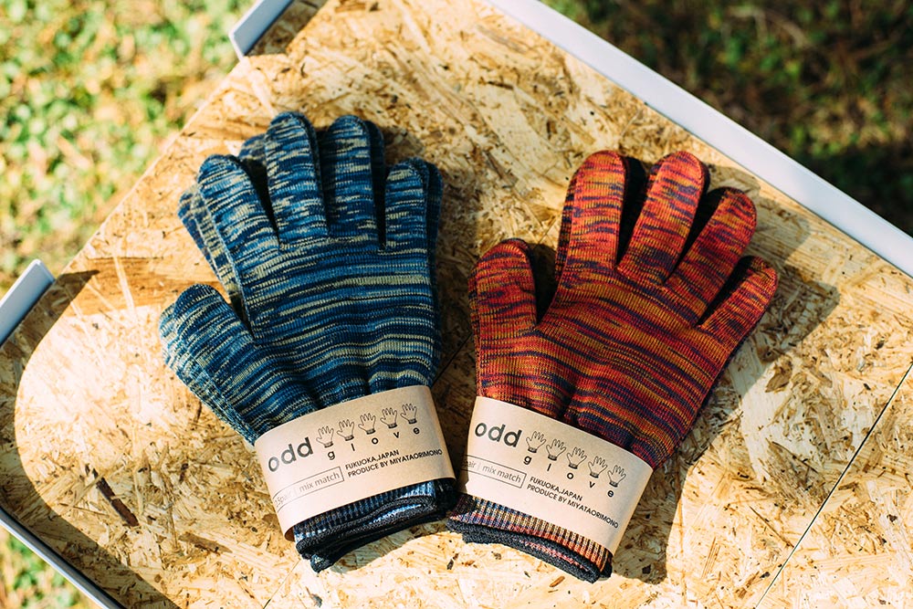 新商品 [odd glove]軍手工房 (株)イナバ×宮田織物 ※西日本新聞 2020年